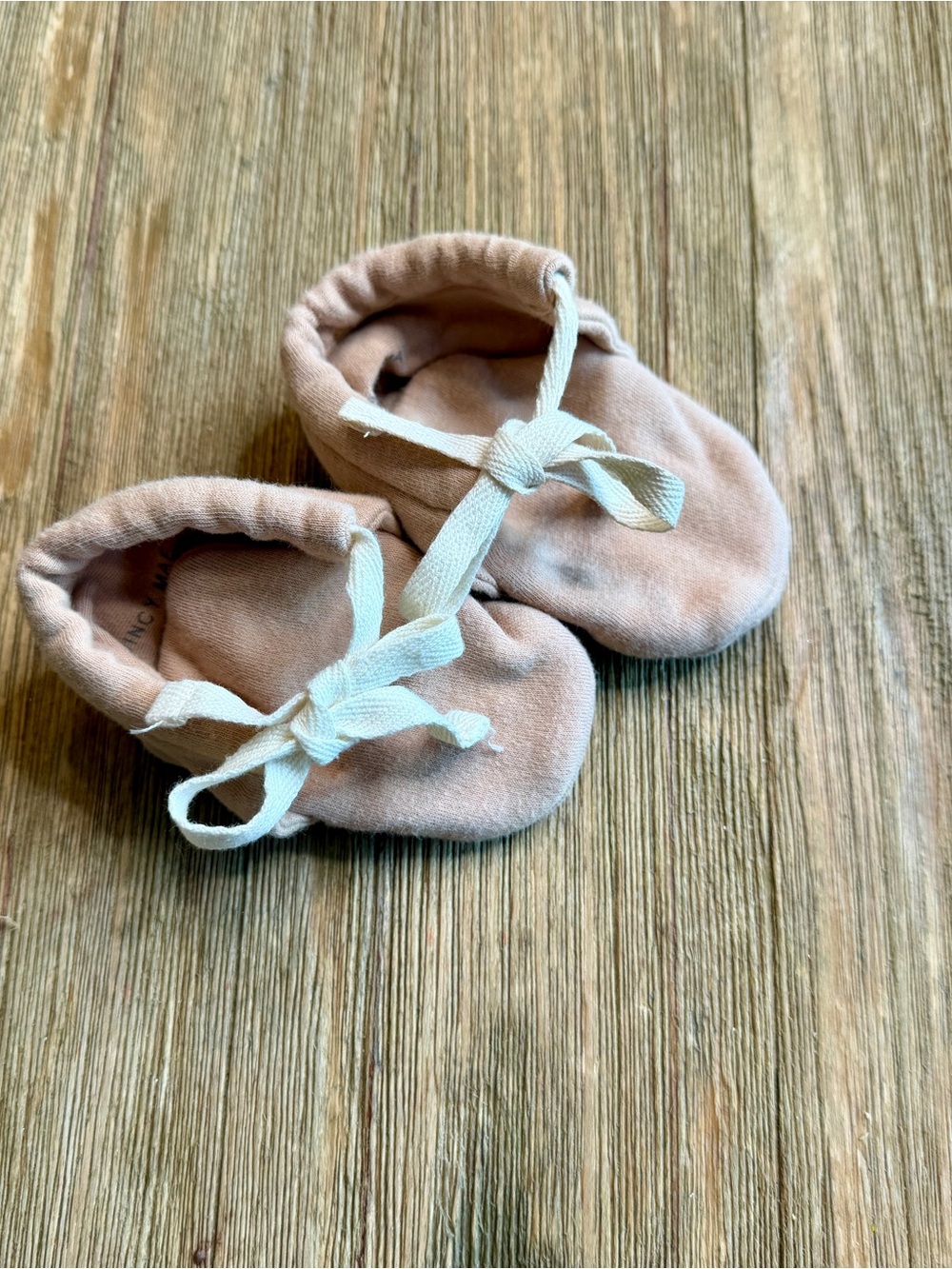 Quincy Mae Baby Booties Dusty Rose 3-6M